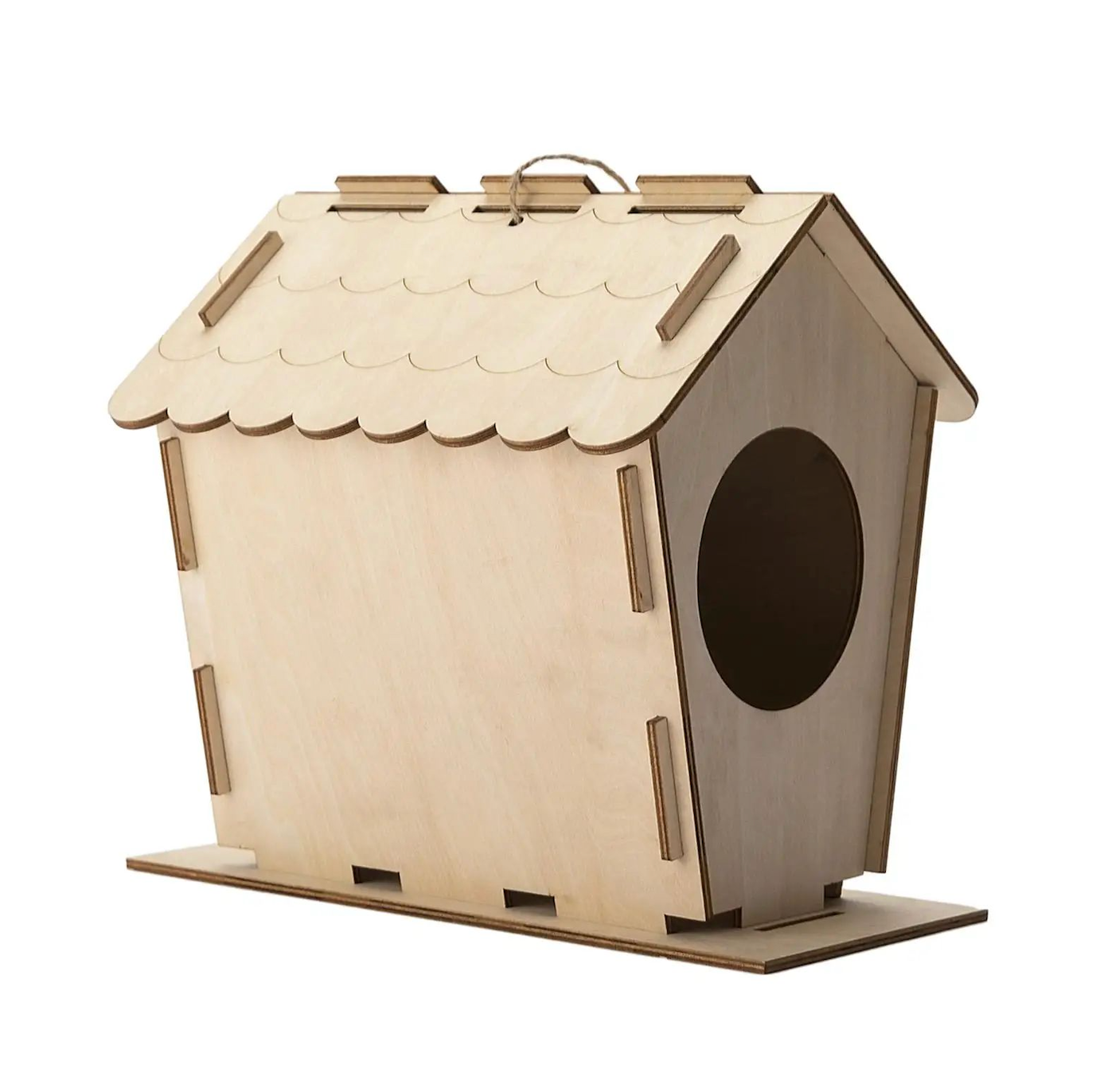 DIY Wooden Bird House - Unfinished Outdoor Nesting Box